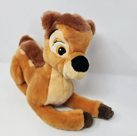 Bambi Plush Disney Store Exclusive Sitting Stuffed Animal Deer Baby 13” - Picture 2 of 9